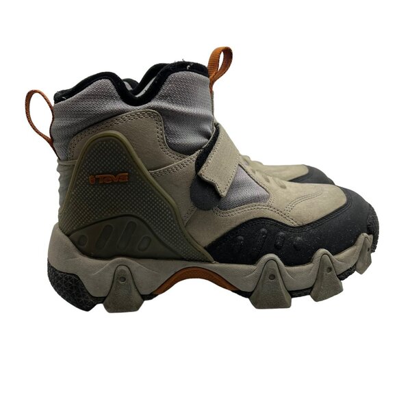 TEVA Men's 7 Hiking Boots Waterproof Ankle 6685 Tan Gray Strap Outdoor 6.5" Tall - Picture 2 of 11